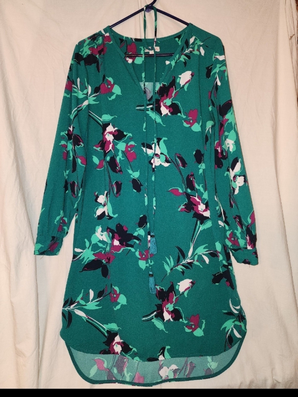 Merona womens size large green Floral dress